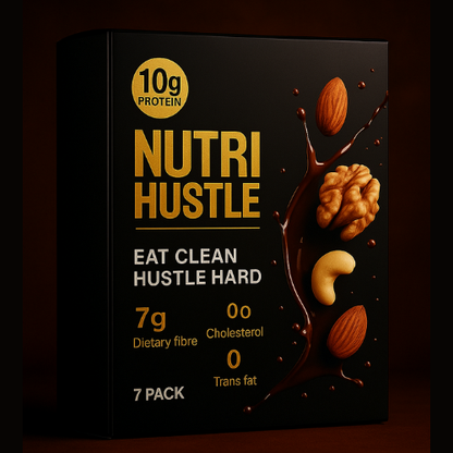 10g Protein bar all natural ingredients  by Nutrihustle ( Pack of 7 )